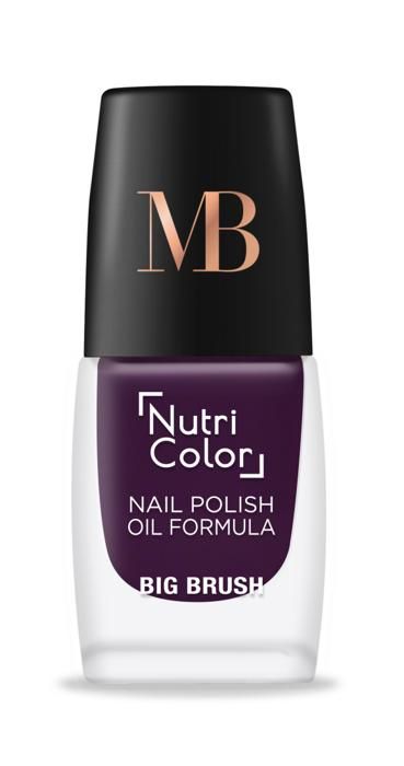 Vernis à Ongles - MB MILANO - NUTRI-COLOR Prune N°133 - 2 en 1 - Séchage rapide - Finition ultra-brillante