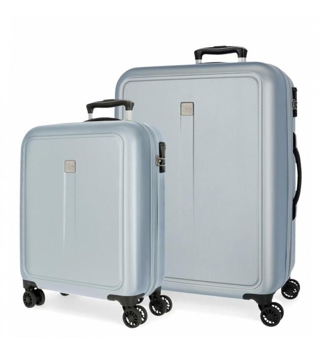Valises - JOUMMA BAGS - TROLLEY MOVOM - Ensemble de 2 valises (S-M) - Bleu clair - Cadenas TSA