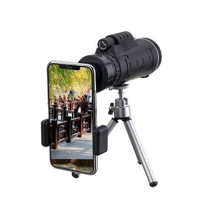 40X60 Zoom Optical HD Lens Monocular Telescope+ Tripod+ Clip For Smart Phone