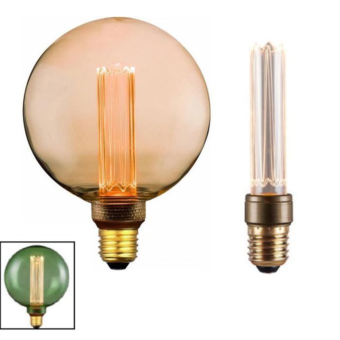 Grande ampoule led vert, l'ampoule peut être utilisée en deux modes, e27-4w