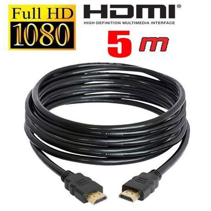 Câble Hdmi Mâle Mâle Longueur 5 Mètres Tv Ps Ordinateur 5M By Electro World