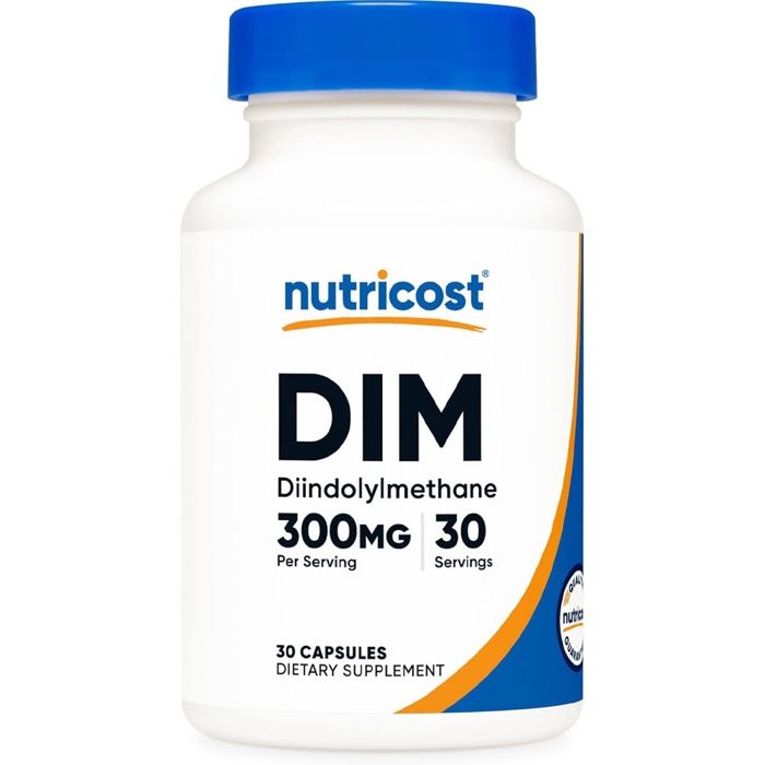 Nutricost DIM 300mg - 30 Gélules | Équilibre Hormonal | Métabolisme des Œstrogènes | Diindolylméthane Pur | Maroc