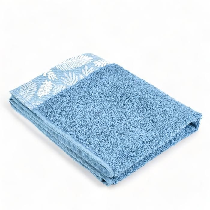 SERVIETTE MAIN JACQUARD FOUGERE 40X70 - 500 G - Couleur Aléatoire