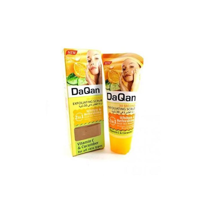 Nettoyant gommant visage - DAQAN - Éclat quotidien - 100ml - Vitamine C - Peau lisse et revitalisée