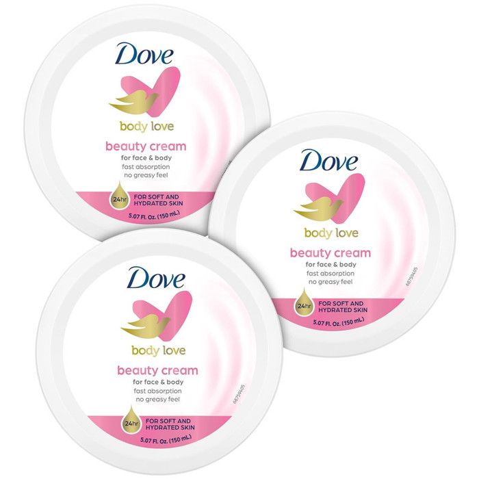 Crème Nourrissante - Dove - Pack de 3 - 150ml - Non gras - Tous types de peau