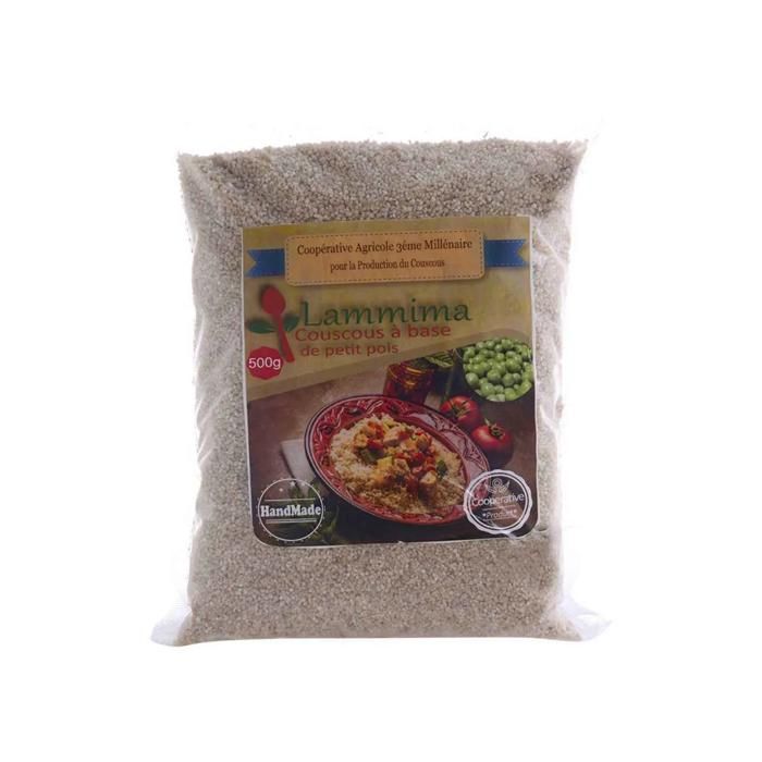 Couscous aux petits pois sachet en plastique 500g - LAMMIMA