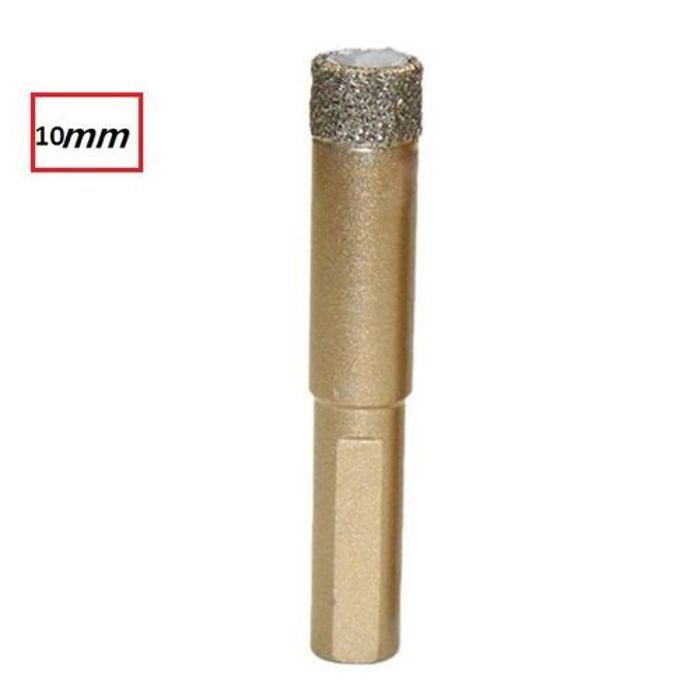 foret à diamant pour le perçage verre, céramique, marbre, granit, 10mm