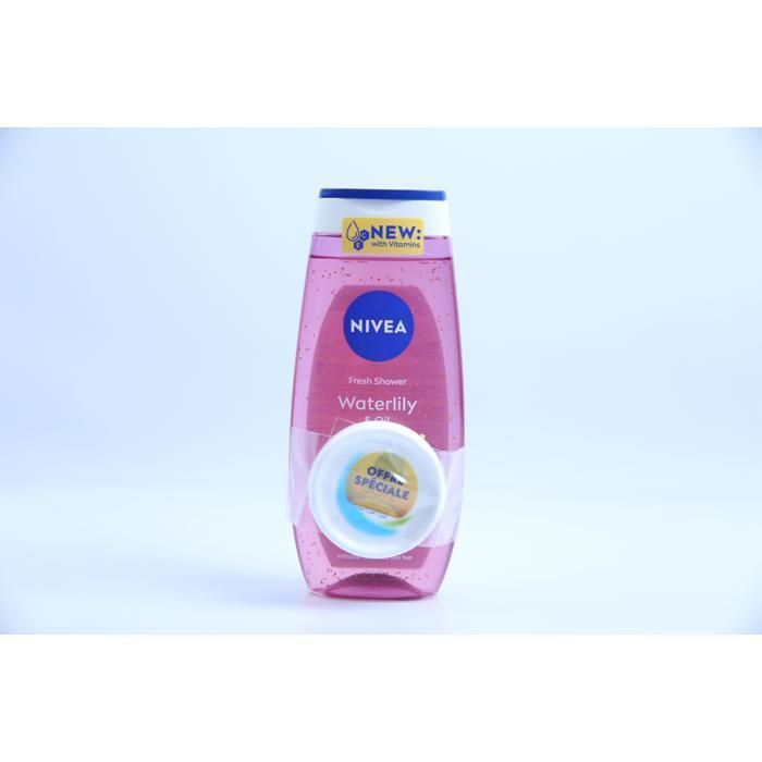 Gel Douche - NIVEA - Nénuphar et Huile - 250 ml - Soft 20ml - Non gras