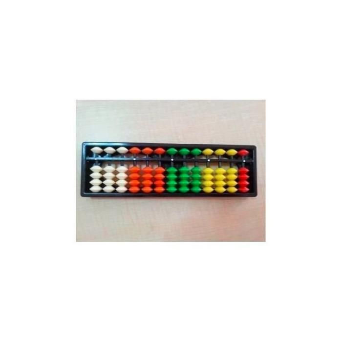Abacus Soroban - 13 Colonnes - Multicouleur - Calcul Mental