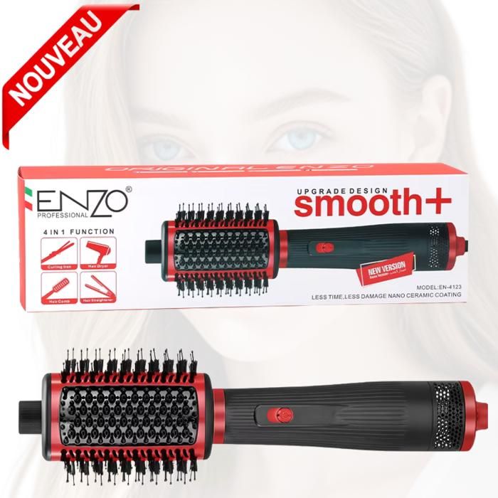 Brosse soufflante Sèche-Cheveux 4 en 1 Salon Lisseur Cheveux Bigoudi 1500W Volumisante  En-4123