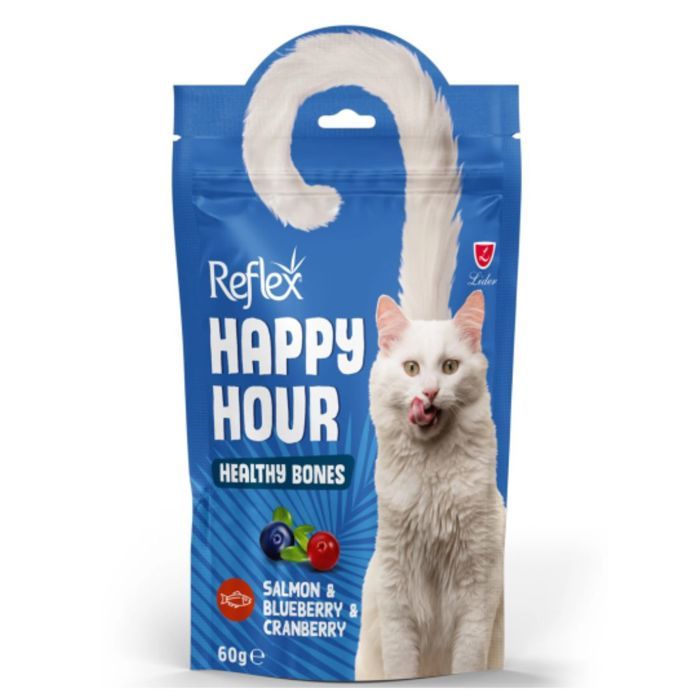 Reflex Happy Hour Saumon Myrtille Canneberge 60g
