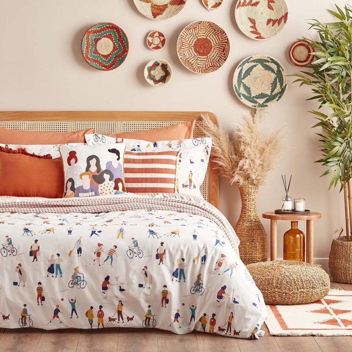 Parure de lit - BELLA MAISON - Central Park - 100% coton - 200 x 220 cm - Lavable à 30°C