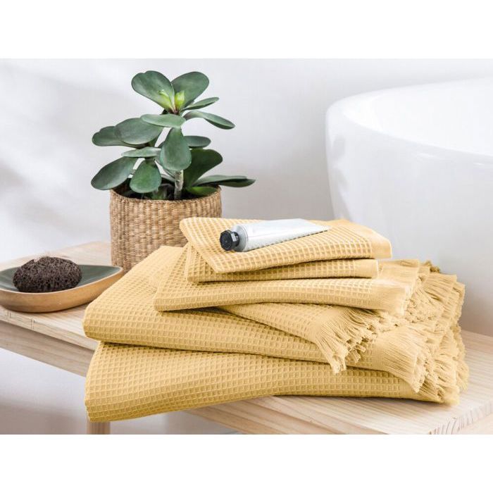 Serviette Invité - L’Estagnol - Jaune Paille - 30 x 50 cm - Coton - Absorbante