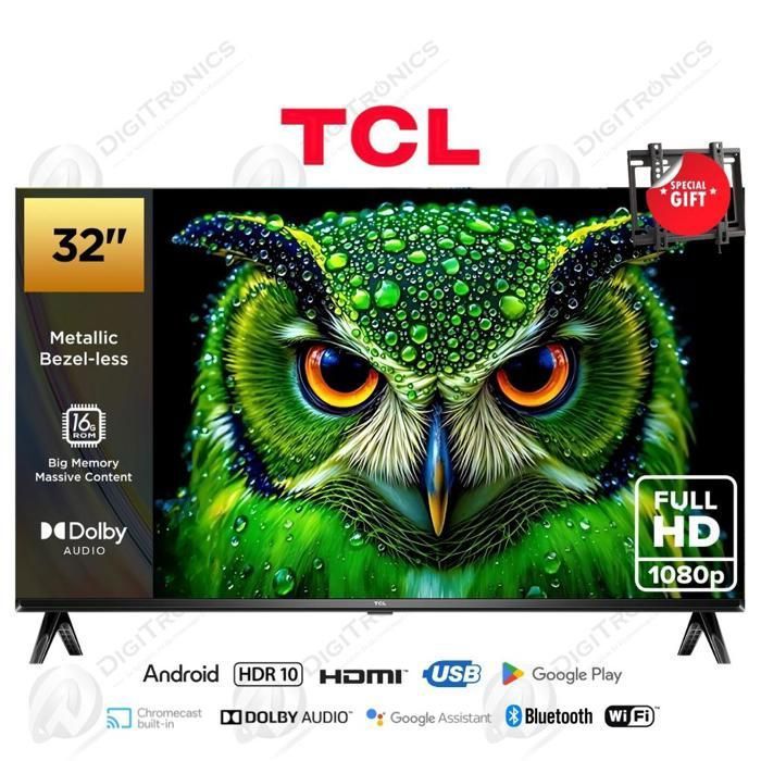 TCL 32 Smart Tv FHD Android Tv, Google Assistant Bluetooth, Dolby Audio, 32S5400