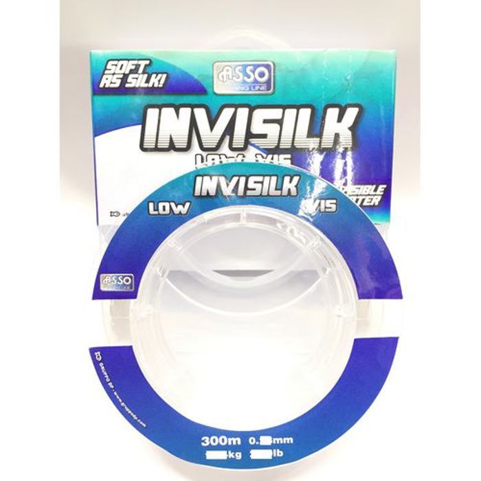 Fil de pêche - ASSO - Invisilk Low-Vis - 300M - 0.26mm - Haute performance et douceur
