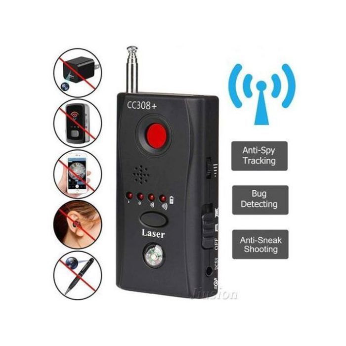Détecteur micro GSM et caméra espion GPS WIFI CC308+ Multi Fonction