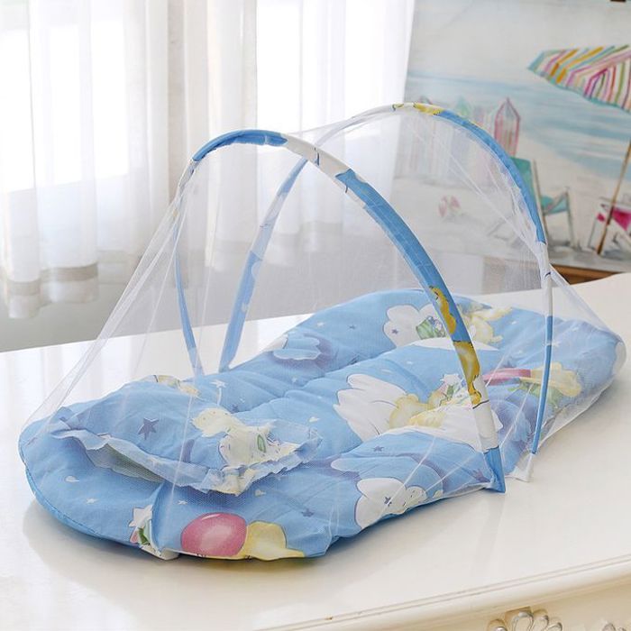 Lit de bébé Moustiquaire pour nouveau-né, pliable, portable