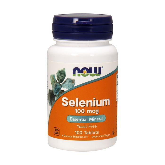 NOW FOODS Selenium 100mcg (Sélénium) 100 Comprimés Végétaliens
