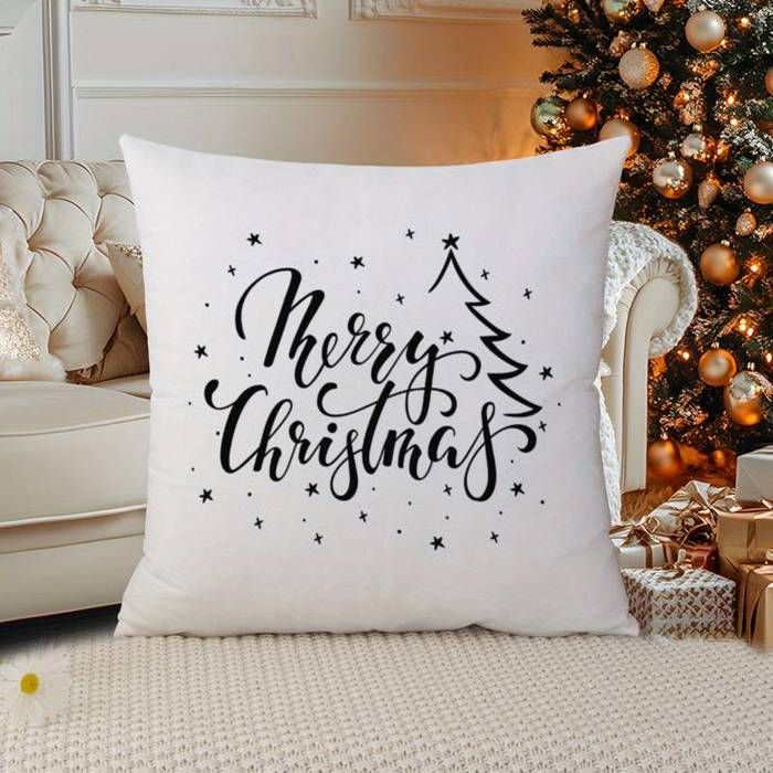 Housse de coussin - OUTFITS AND MORE - Noël - 40x40cm - Multicolore - Doux et déhoussable
