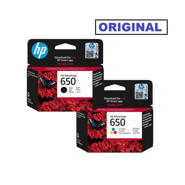 Pack Cartouche 650 Noir + 650 Tri-couleurs - original