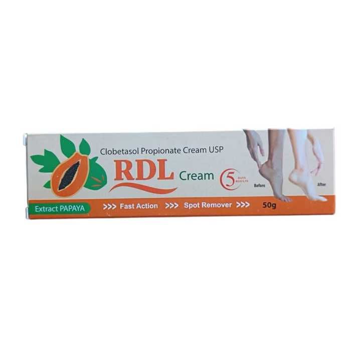 Crème détachante Rdl PAPAYA 3 jours. Élimine les taches brunes