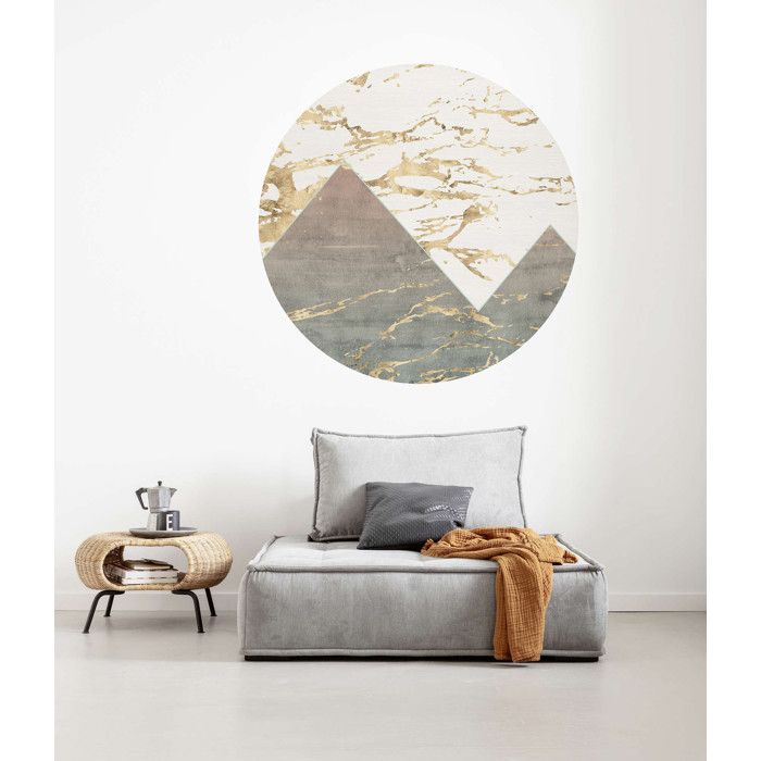 PRECIOUS PEAKS  Papier peint photo murale intissé L 128 x H 128 cm