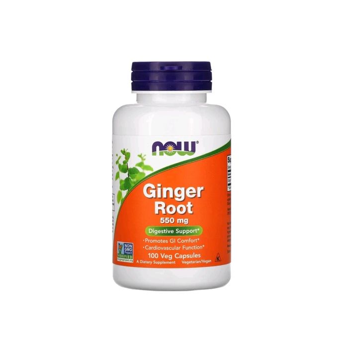 Now Foods, Ginger Root 550 mg,100 gélules.