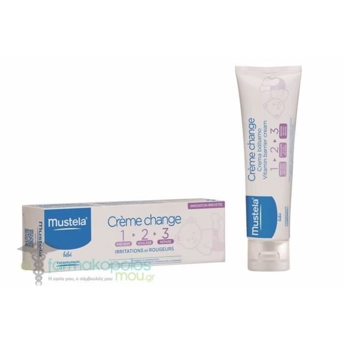 Crème Mustela Vitamin Barrier Cream 123 50ml - Bébé - Mixte - Hypoallergénique