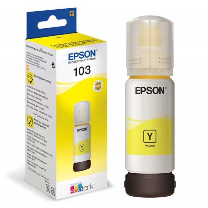 Bouteille d'encre Epson - EcoTank 103 JAUNE