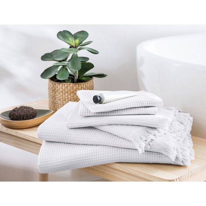 Drap de Bain - L'Estagnol - Blanc - 50 x 100 cm - Coton - Ultra-absorbant