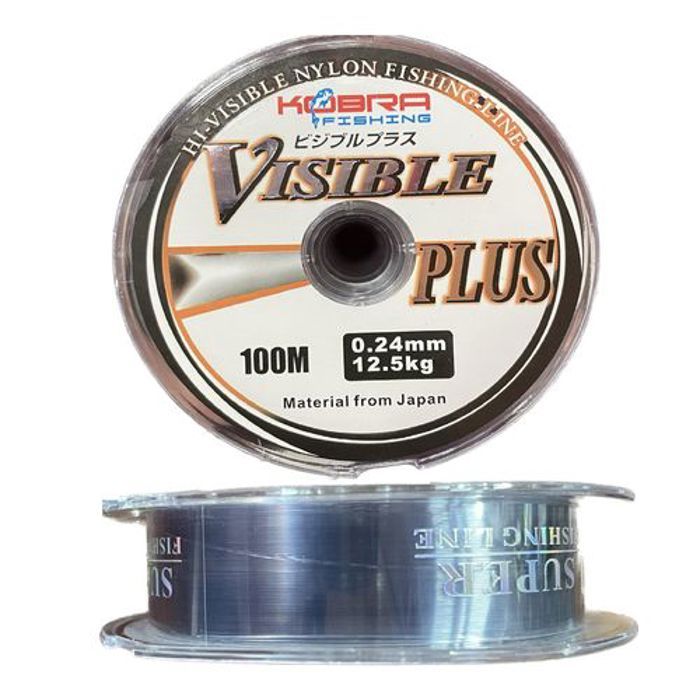 Fil de pêche - KOBRA - VISIBLE Plus - 0.24mm - 12.5kg - 100m