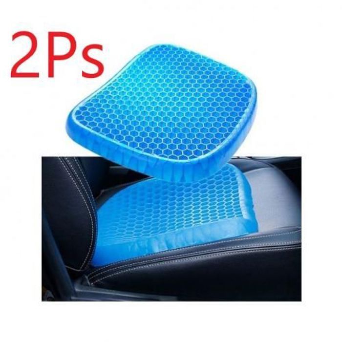 2Ps Coussin de Siège de Voiture en Silicone Nid d'Abeille, Coussin Orthopédique Respirant