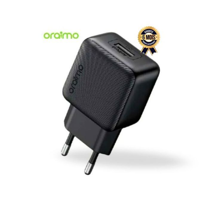 Chargeur - ORAIMO - OCW-1111E+C53 - 2A - Noir - Charge rapide