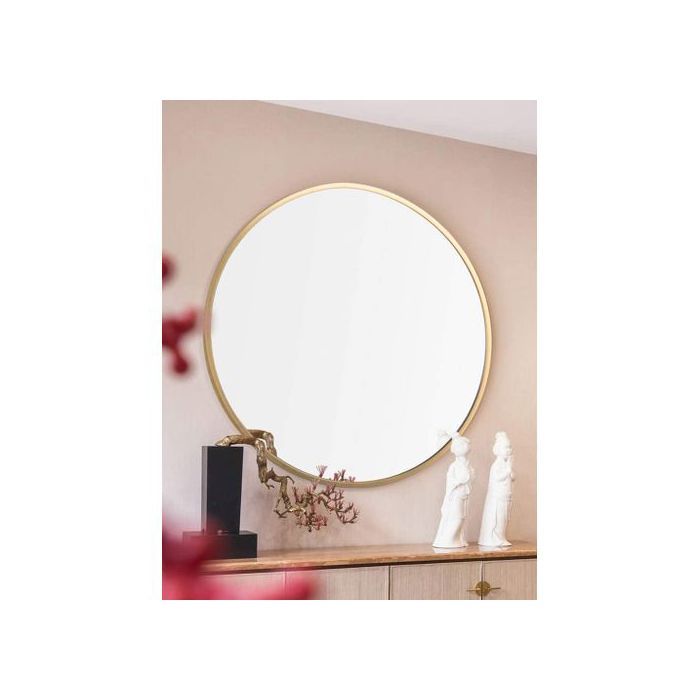 Miroir déco Rond Cadre gold Diamétre 55CM