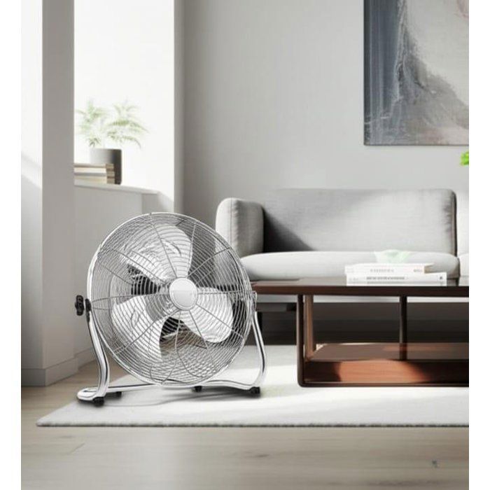 Ventilateur métallique silencieux et puissant 35 cm – 3 vitesses – Orientation large 160
