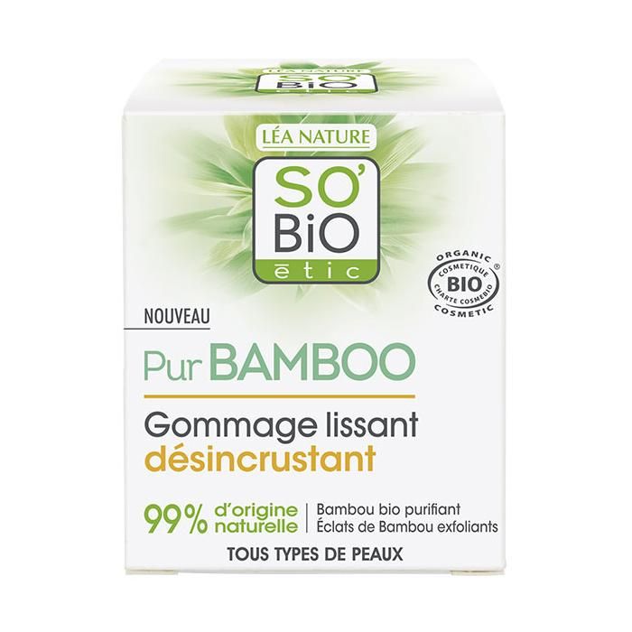 Gommage - SO'BiO étic - Pur Bamboo - 50ml - Vegan - Tous types de peau