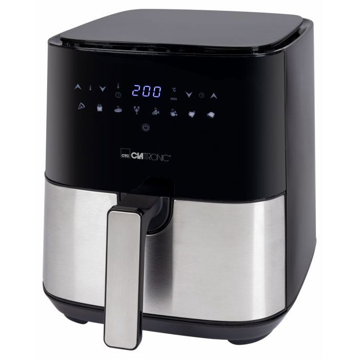 Friteuse à air chaud - Clatronic - FR3782H - 5L - Acier inoxydable - 8 programmes automatiques