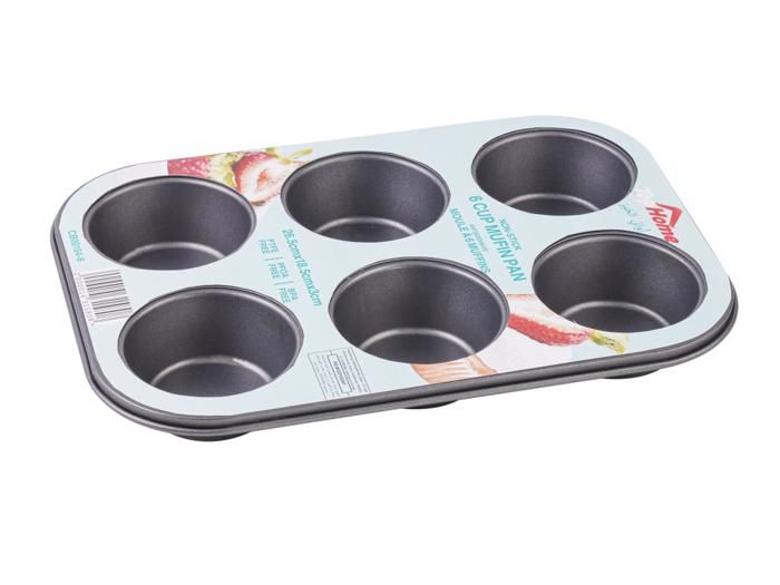 MOULE A 6 MUFFINS L26,5XW18,5XH3CM