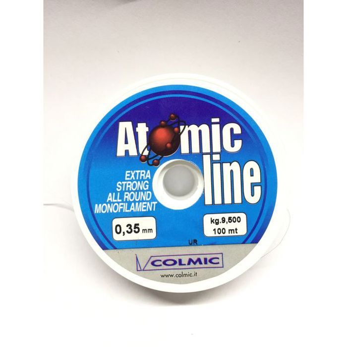 Fil Nylon - COLMIC - Atomic 100M - 0.35mm - Transparent - Résistant à l'abrasion