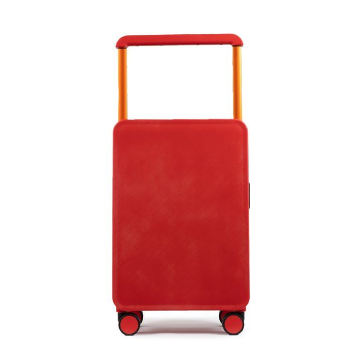 Valise - OLGA - Coffre Moyenne - Rouge - Polycarbonate - 4 Roulettes - Imperméable