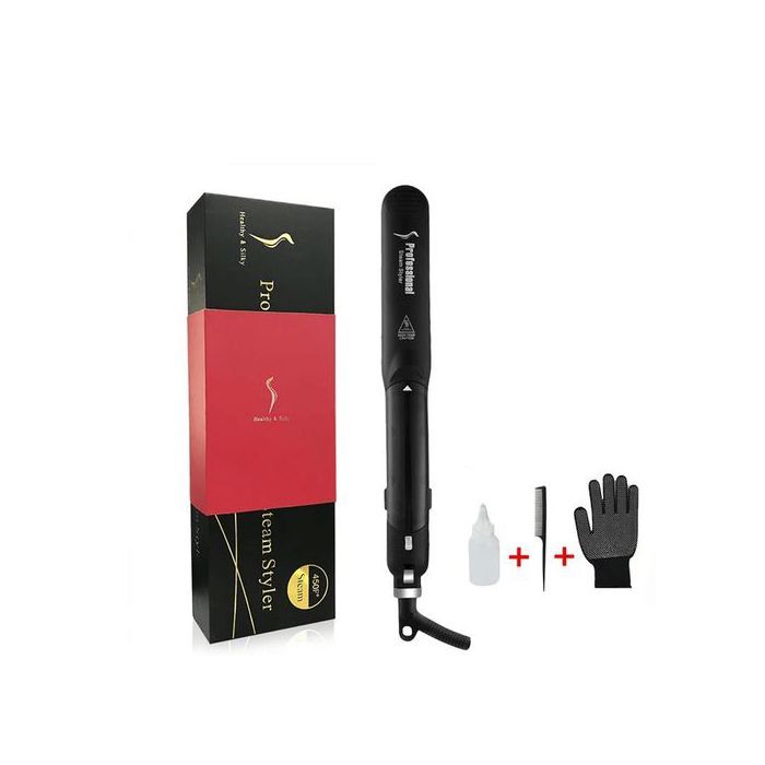 Professional Ceramic Steam Hair Straightener Fast Heating Hair Flat Iron Vapor
