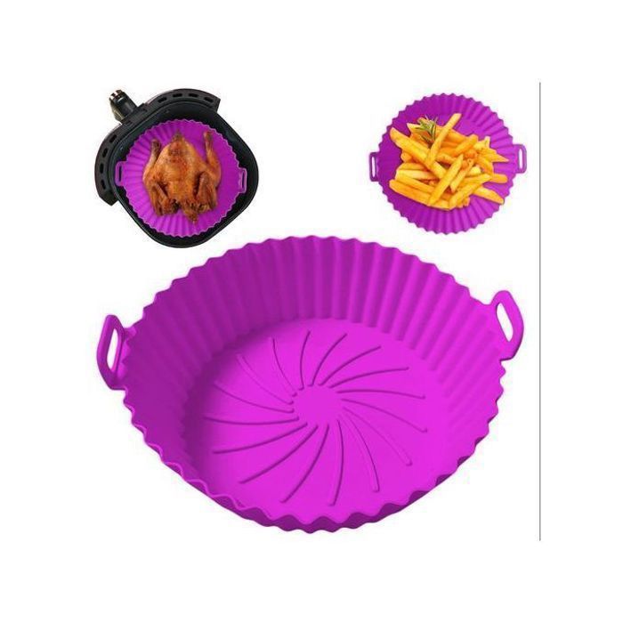 Moule Air Fryer en Silicone,Panier Réutilisable pour friteuse à air et four