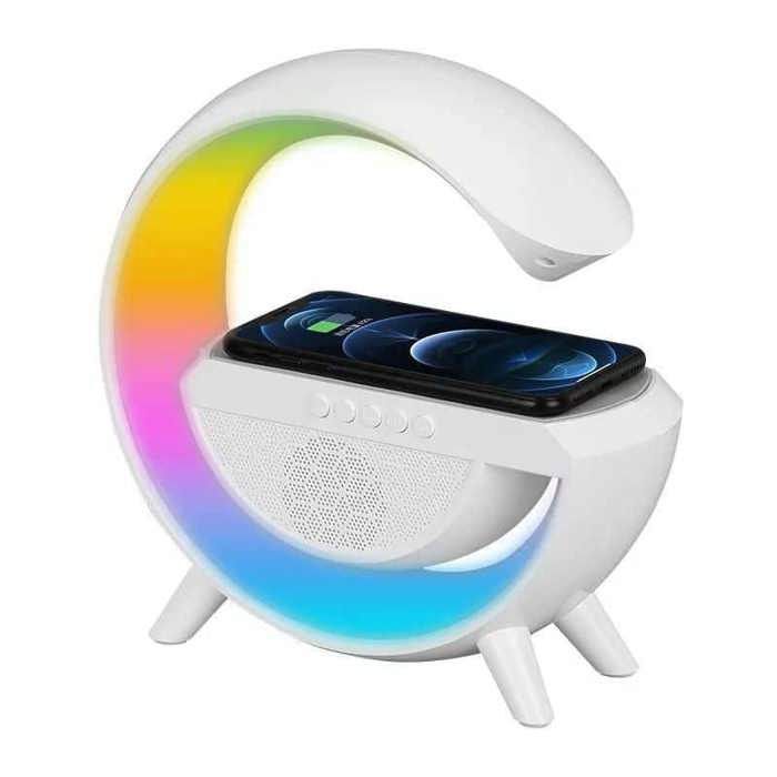 Haut-parleur Bluetooth BT-2301 (LED, AUX, USB, FM, microSD) Écran LED intégré et fonction de chargement sans fil