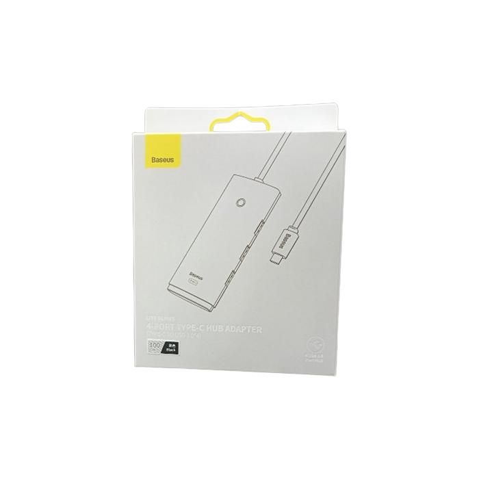 Adaptateur Hub - BASEUS - Série Lite - 4 Ports Type-C - USB 3.0 - 100 cm - Noir