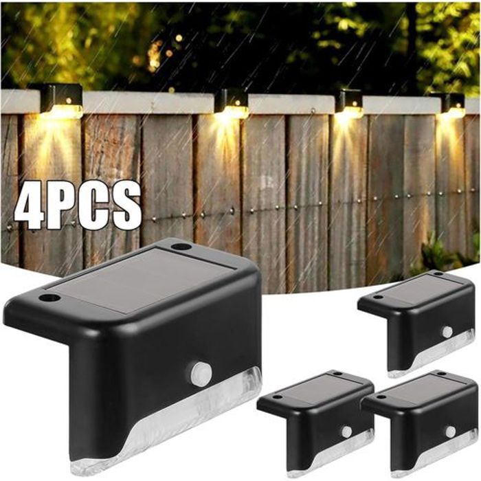 Lampe Solaire - Non spécifié - Lot de 4 - LED blanc chaud - Étanche - Énergie solaire