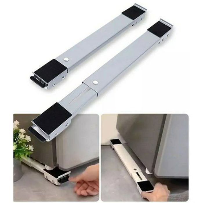 Support de base mobile pour réfrigérateur et machine à laver roulant extensible réglable