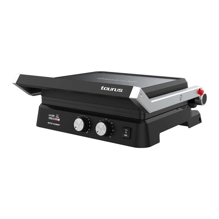 Grill électrique - Taurus - Bistrot Gourmand - 2600 W - Plaques antiadhésives - Réglage en hauteur