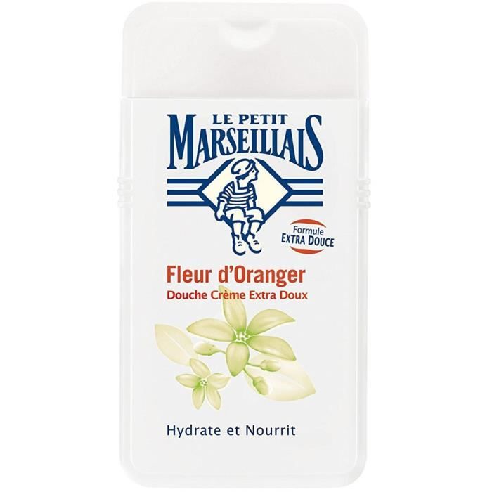 Gel douche - Le petit Marseillais - Fleur d'oranger - 250 ml - Sans parabène - Mixte