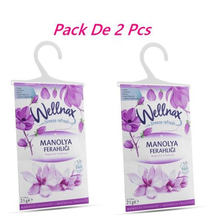 WELLNAX Lot De 2 Pcs Désodorisant Armoire Désodorisant Magnolia Frais