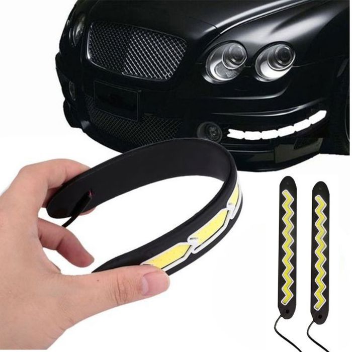 Feux de jour led drl etanches pour voiture 2 pièces